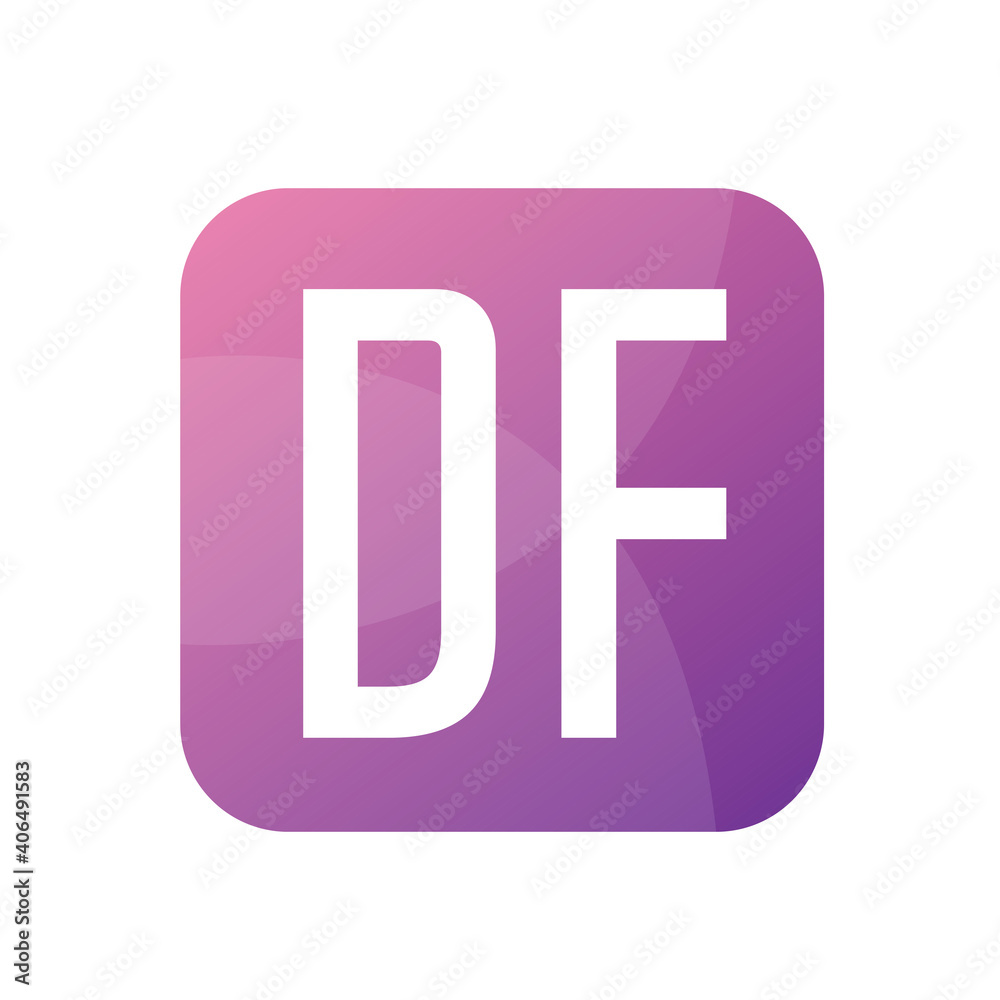 DF Letter Logo Design With Simple style DF Letter Logo Design With Simple style