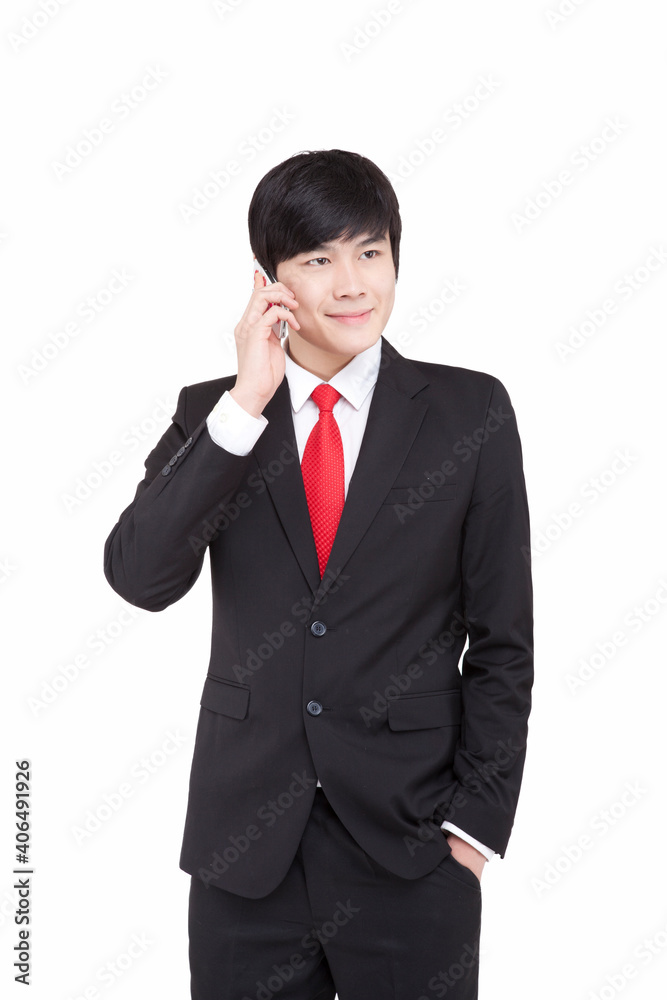 A young Business woman using cell phone A young Business woman using cell phone