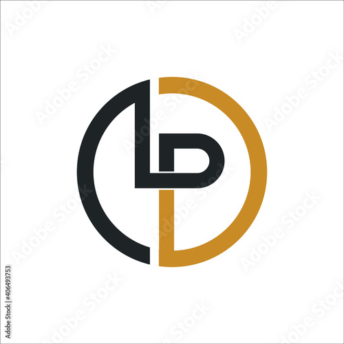 Creative abstract letter pl logo design. Linked letter lp logo design.