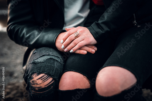 Close up of young couple hold hands talking sharing secrets showing love and care, husband and wife have tender close moment together, demonstrate support and understanding
