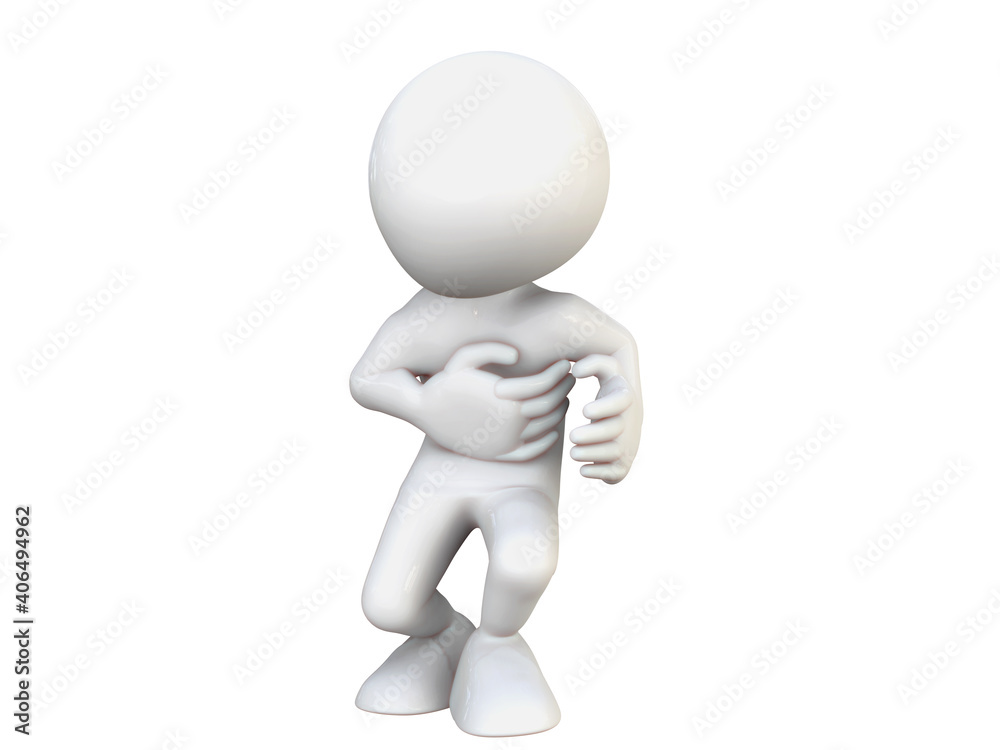 3D RENDER ILLUSTRATION CARTOON CHARACTER HUMAN CLIPPING PATH on isolated white background. Heart disease concept. People Man Woman Old Sick Severe heartache, Having heart attack,Pressing chest painful 3D RENDER ILLUSTRATION CARTOON CHARACTER HUMAN CLIPPING PATH on isolated white background. Heart disease concept. People Man Woman Old Sick Severe heartache, Having heart attack,Pressing chest painful