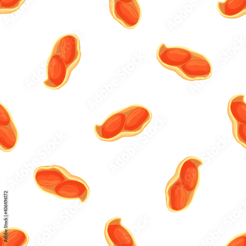 Illustration on theme big pattern identical types peanut