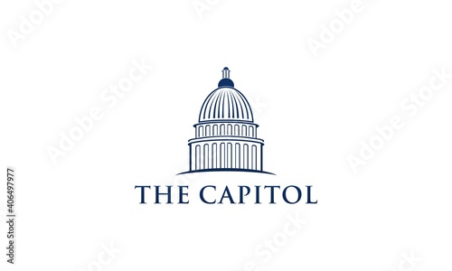 modern the capitol logo design