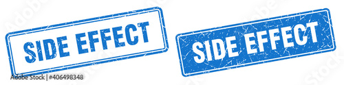 side effect stamp set. side effect square grunge sign