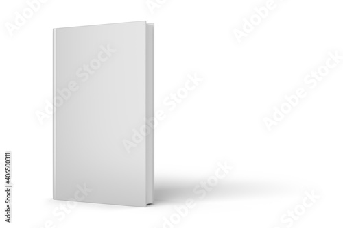 Photography Blank book isolated on white background. 3D illustration mock-up.