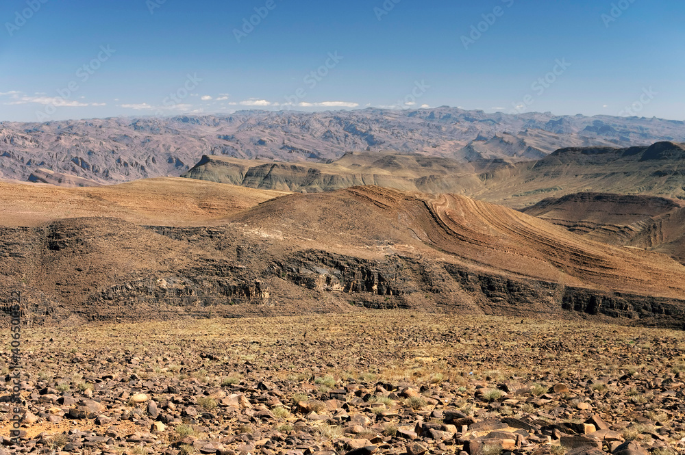 Alpine landscape of Atlas Mountains, South Morocco, Africa