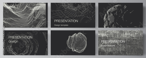Vector layout of presentation slides design business templates, template for brochure, cover, business report. Abstract 3d digital backgrounds for futuristic minimal technology concept design.