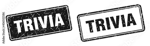 trivia stamp set. trivia square grunge sign