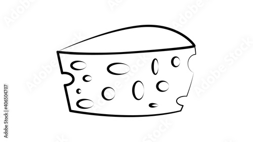 cheese icon vector from holland collection. Thin line cheese outline icon vector illustration. Linear symbol for use on web and mobile apps, logo, print media