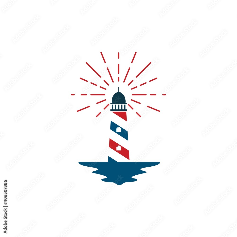 Fototapeta premium lighthouse vector illustration design
