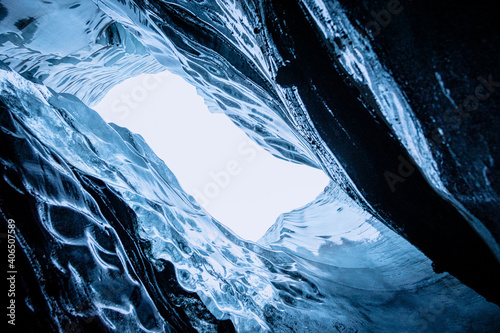 Foto A pic taken in a crevasse on Mýrdalsjokull glacier in South Iceland