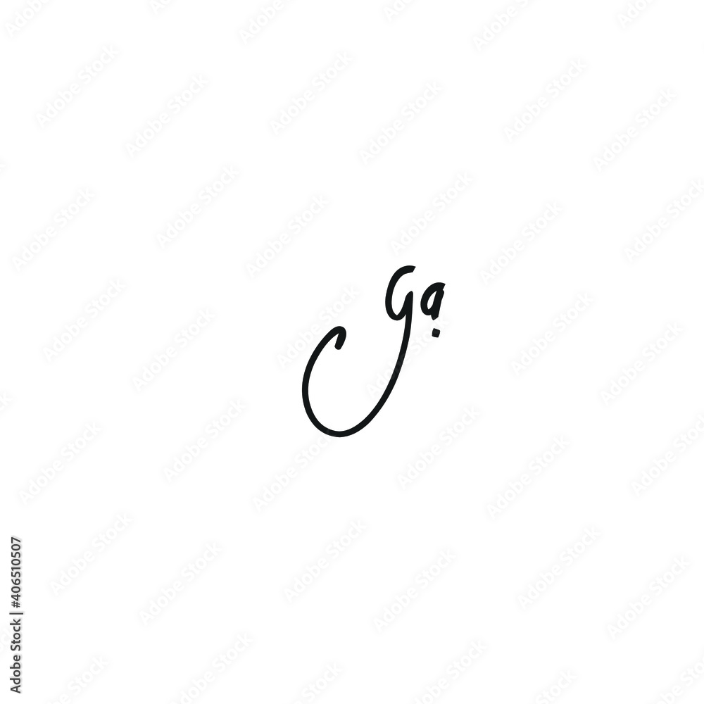 GA Initial Isolated Logo for Identity