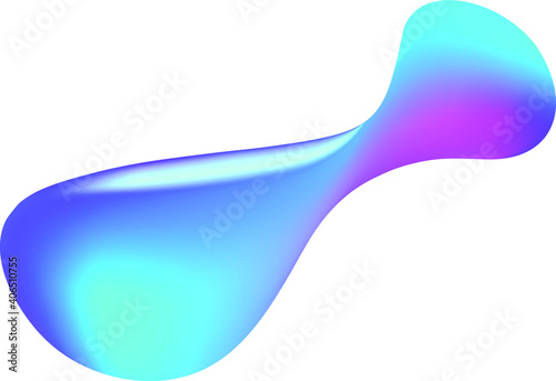 Gradient Abstract Liquid Fluid Shape. Graphics for your Branding.