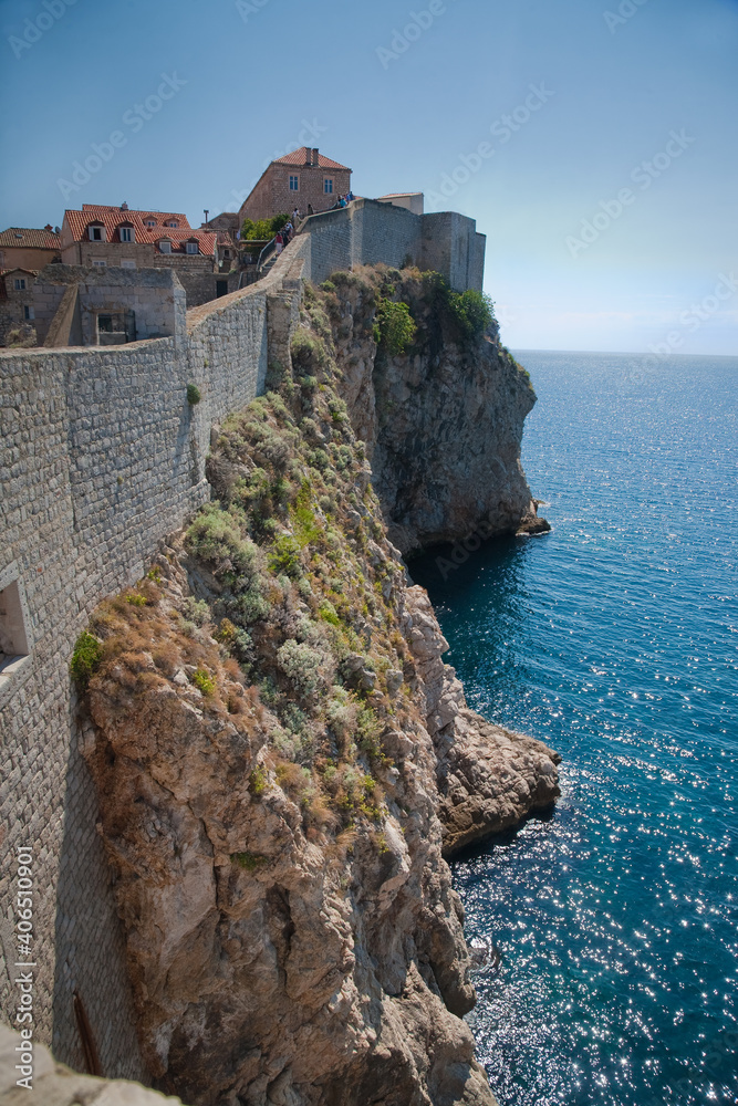 City wall old city of Dubrovnik