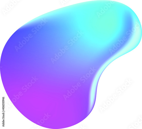 Gradient Abstract Liquid Fluid Shape. Graphics for your Branding.