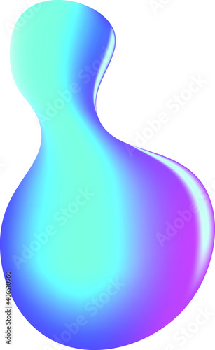 Gradient Abstract Liquid Fluid Shape. Graphics for your Branding.