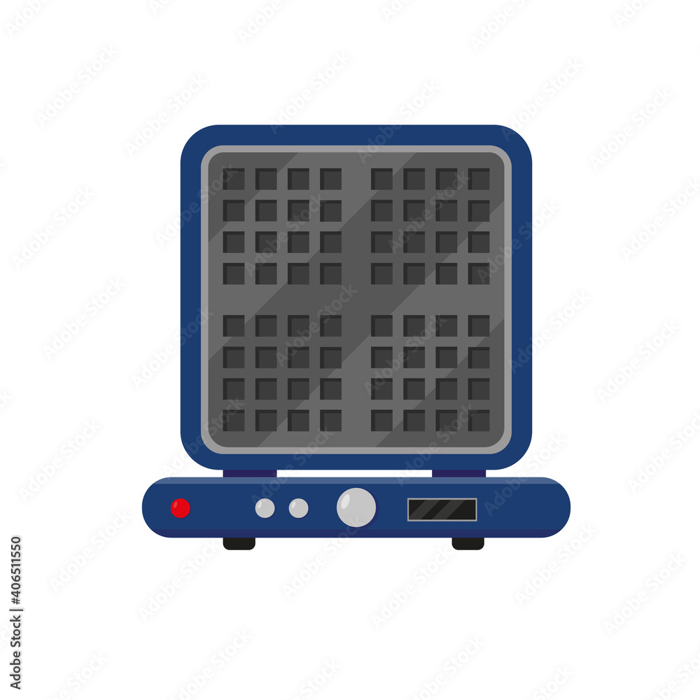 Blue waffle iron icon isolated on background. Blue waffle iron icon isolated on background.