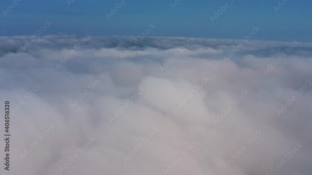 Flying over boring white clouds Flying over boring white clouds