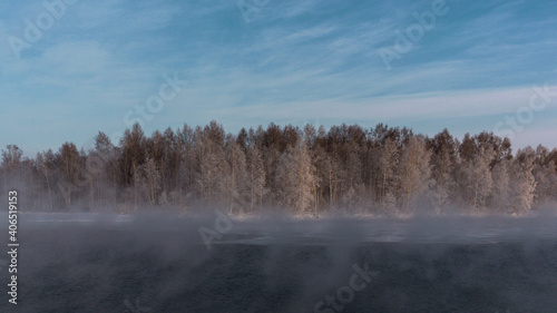 fog over the river