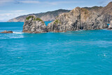 New Zealand coastline between north and south islands