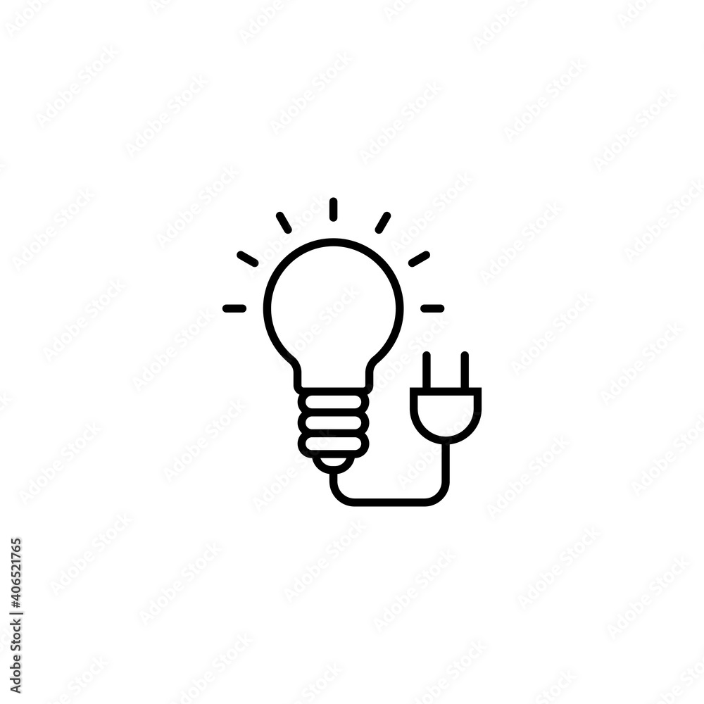 Ecology bulb lamp icon. Eco power vector icon. Energy saving lamp vector icon. Lightbulb sign. Sustainable ecological, renewable energy symbol. Vector illustration Ecology bulb lamp icon. Eco power vector icon. Energy saving lamp vector icon. Lightbulb sign. Sustainable ecological, renewable energy symbol. Vector illustration