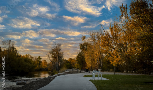 Sidewalk by Boise River