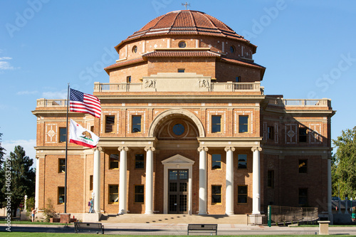 Public government building, City Hall, Atascadero, California, Rotunda Building. Small town America