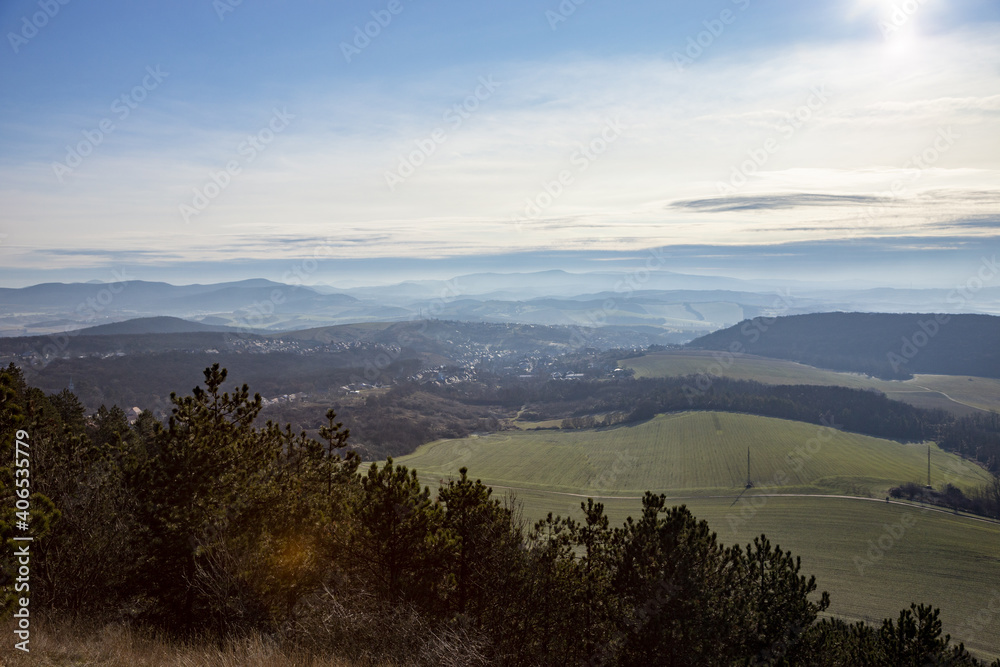Fototapeta premium Gipfel im Nebel