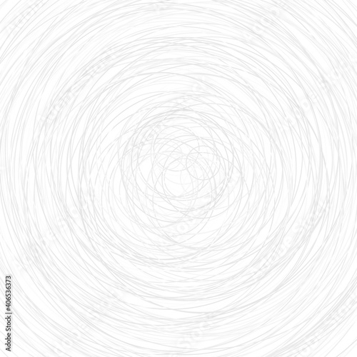 Abstract illustration of various gray circles on white background