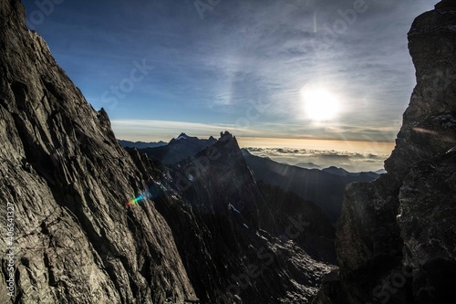 sunset in the Bolivar Peak, Venezuela photo