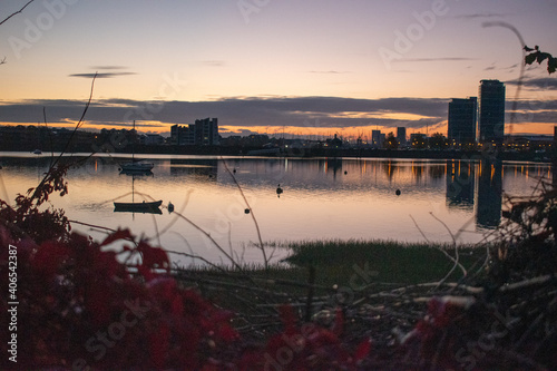 sunrise at the harbor