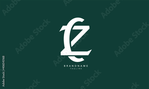 Alphabet letters Initials Monogram logo CZ, ZC, C and Z
