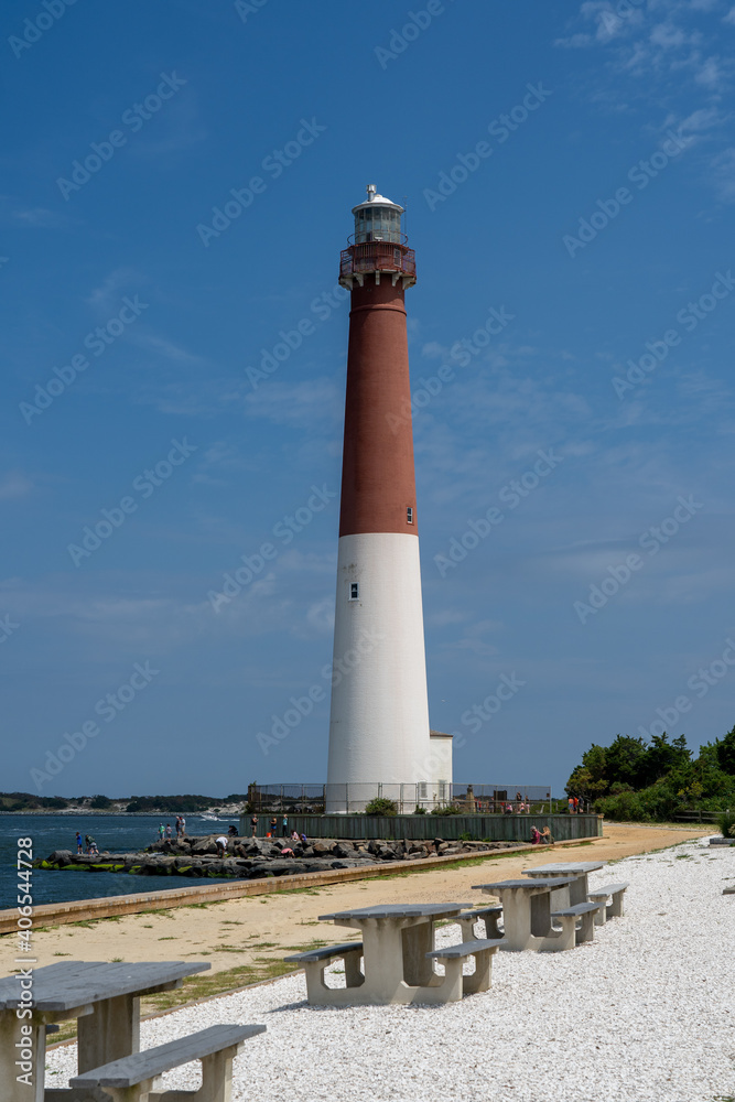 Barnegat Lighthouse at the Ocean