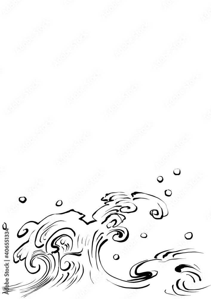 japanese wave Pattern hand drawn illustration,art design japanese wave Pattern hand drawn illustration,art design