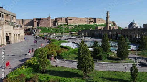 The Erbil Citadel, locally called Qelat is a tell or occupied mound, and the historical city centre of Erbil in the Kurdistan Region of Iraq. photo