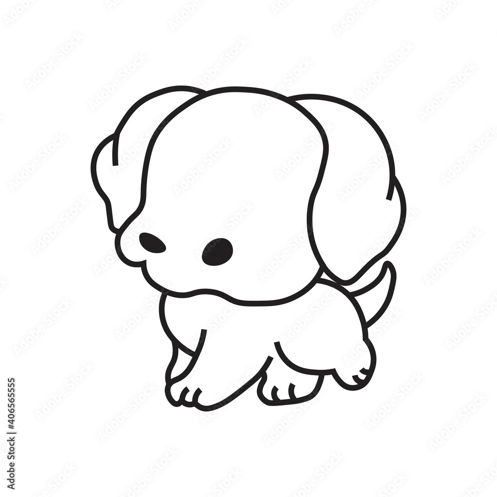cute kawaii dog icon vector illustration cute kawaii dog icon vector illustration