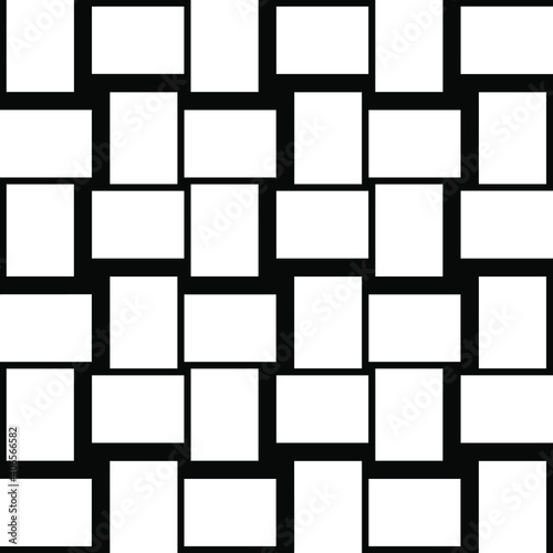 Black and white texture. Abstract seamless geometric pattern.