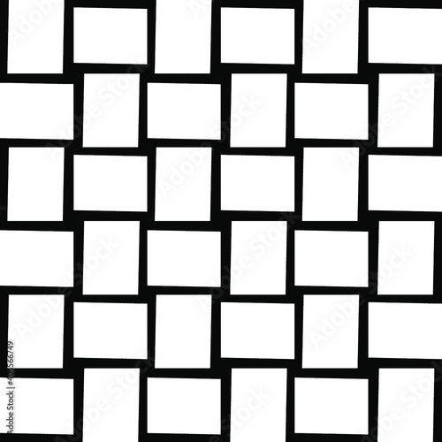 Black and white texture. Abstract seamless geometric pattern.