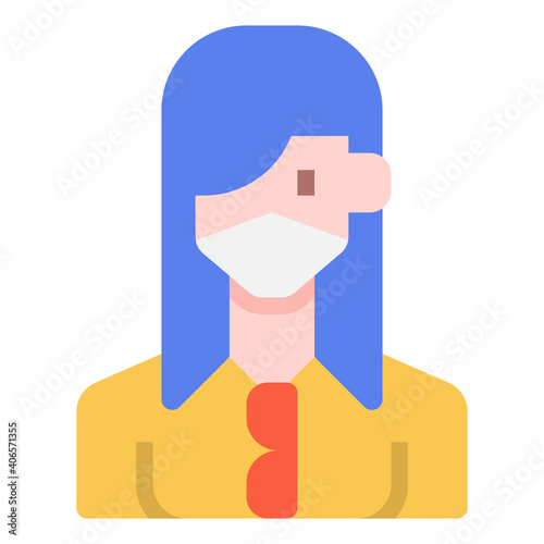 Actress icon for web element , webpage, application, card, printing, social media, posts etc.