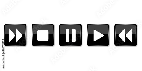 black control buttons. Technology background. Vector design. Stock image. EPS 10.
