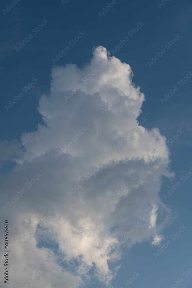 Vertical cloud with blue sky day Vertical cloud with blue sky day