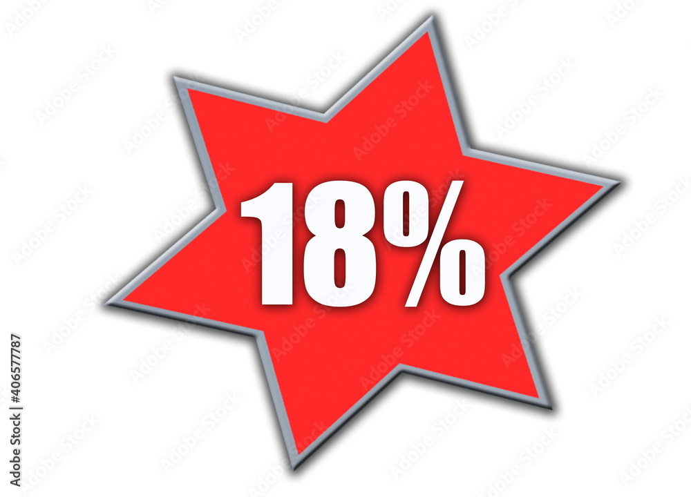 18 Percent off 3d Sign on White Background, Special Offer 18% Discount Tag, Sale Up to 18 Percent Off,big offer, Sale, Special Offer Label, Sticker, Tag, Banner, Advertising, offer Icon 18 Percent off 3d Sign on White Background, Special Offer 18% Discount Tag, Sale Up to 18 Percent Off,big offer, Sale, Special Offer Label, Sticker, Tag, Banner, Advertising, offer Icon