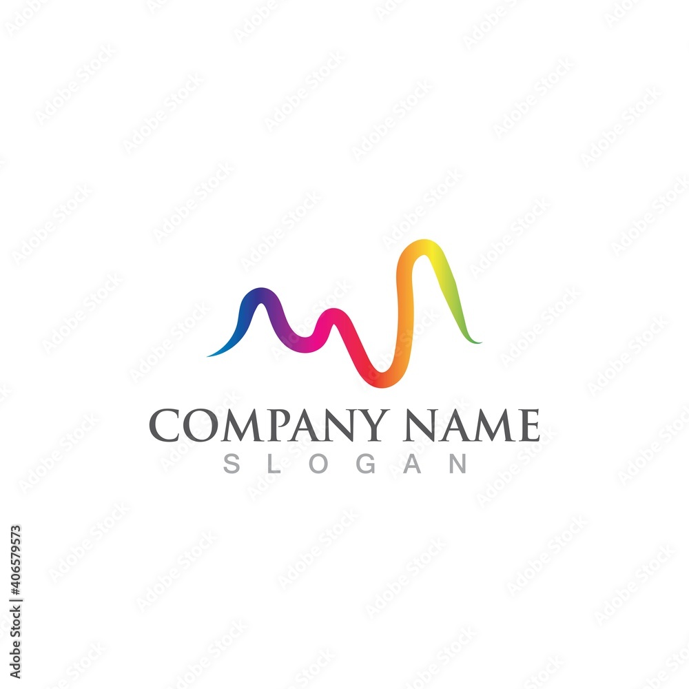Sound waves vector illustration Sound waves vector illustration