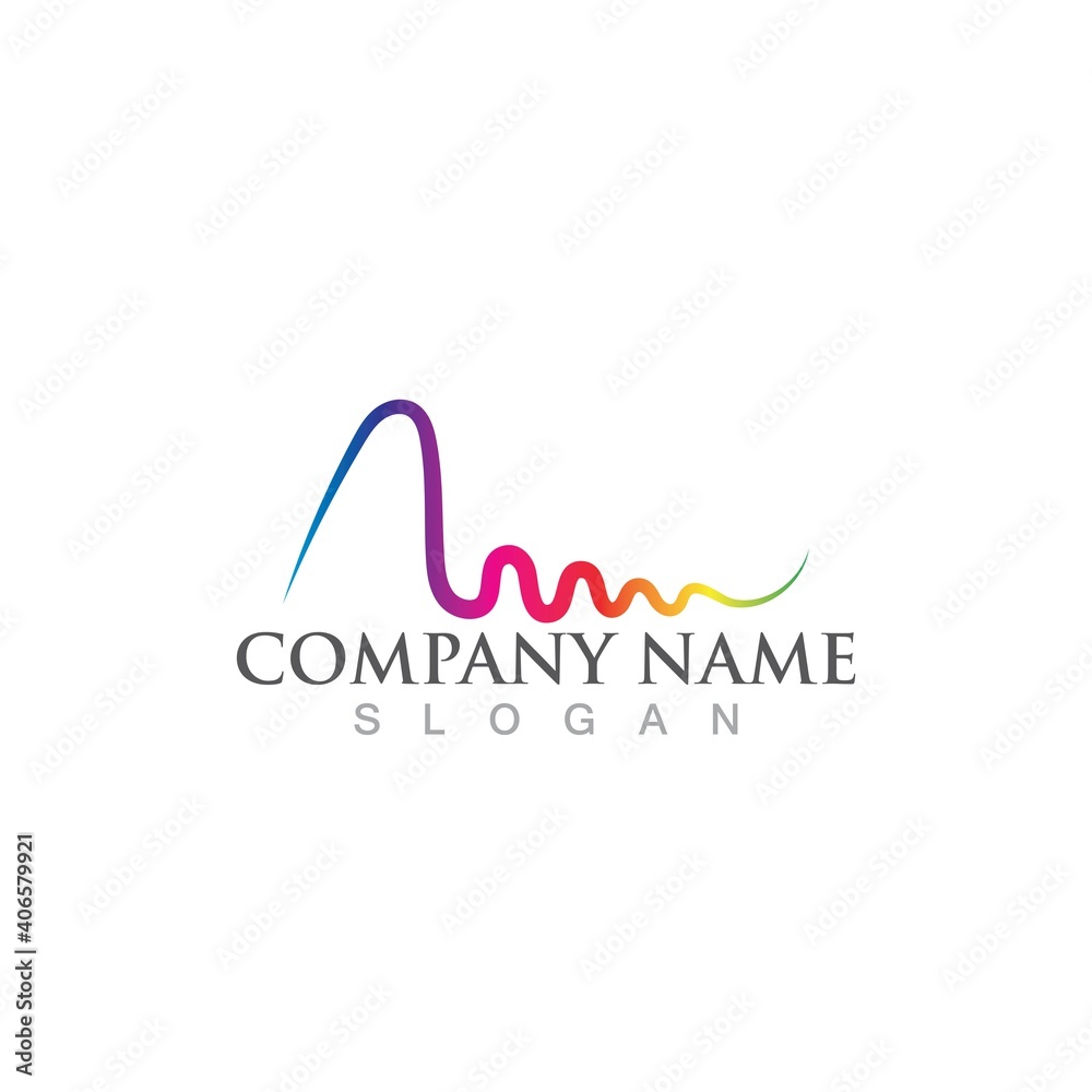 Sound waves vector illustration Sound waves vector illustration
