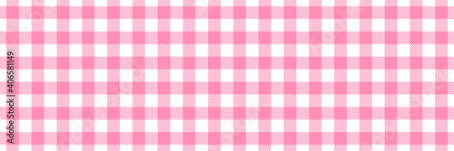wide pink buffalo check lumberjack seamless vector pattern
