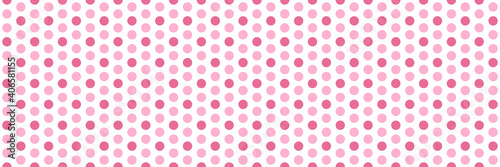 wide pink polka dots seamless vector pattern