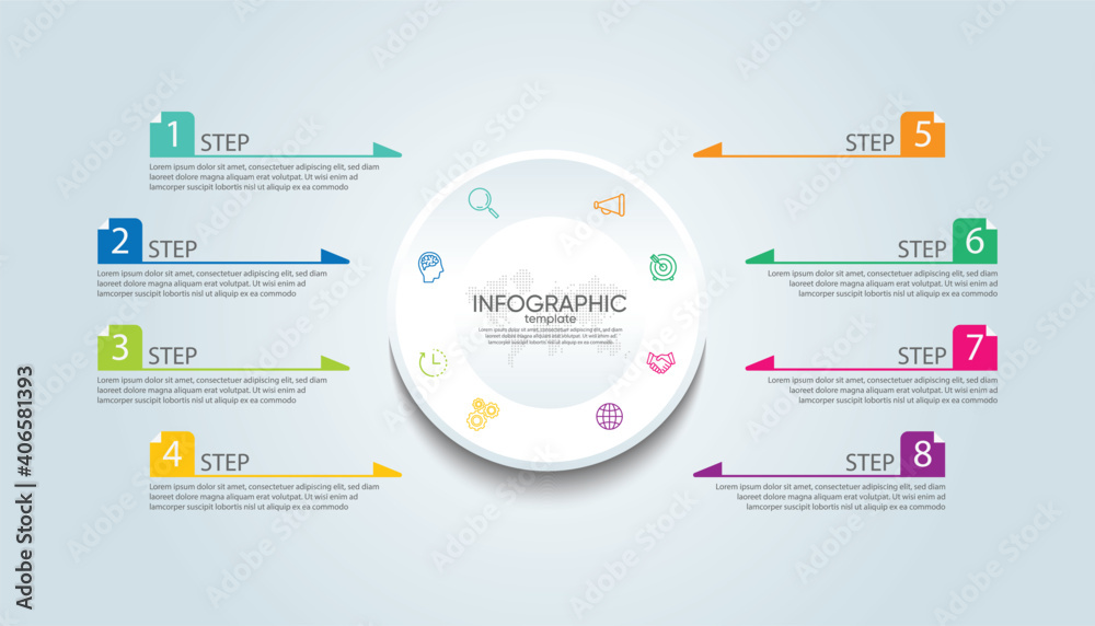 Presentation business abstract background infographic template
