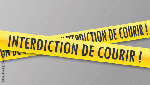 Logo interdiction de courir.