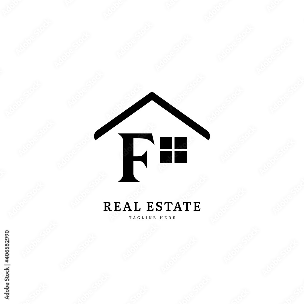 Initial letter F. letter F with real estate logotype, fit for company and business property. Initial letter F. letter F with real estate logotype, fit for company and business property.