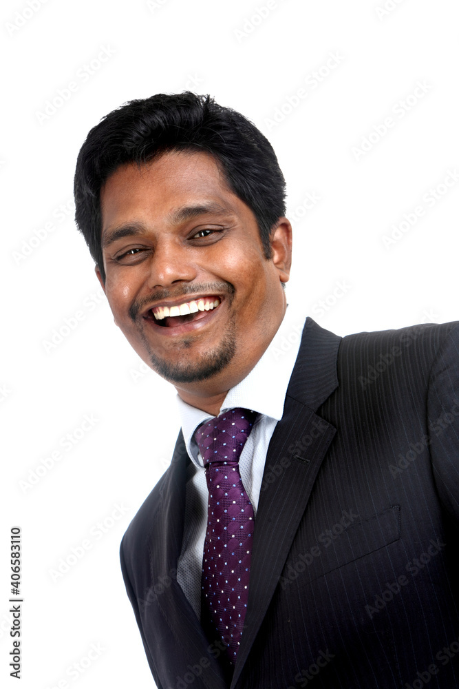 Indian business man portrait with cool expression. Indian business man portrait with cool expression.